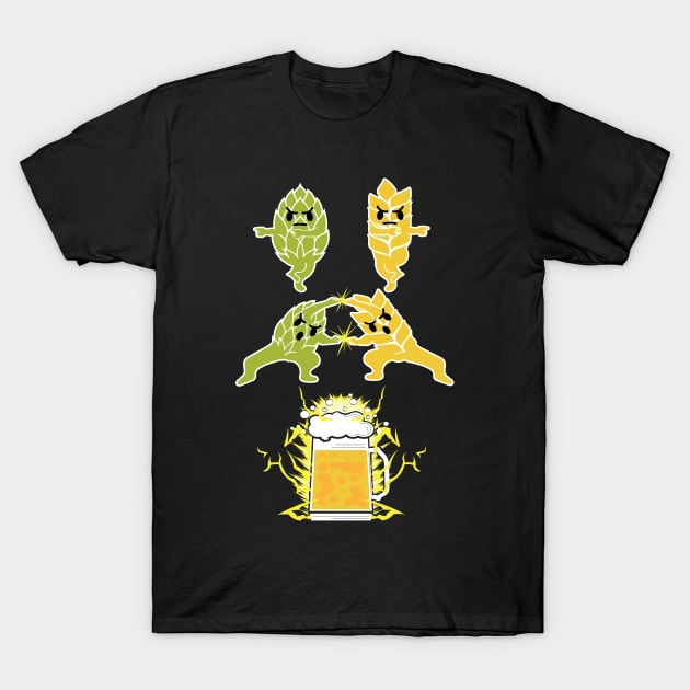 Beer Fusion Hop Malt T-Shirt by HBfunshirts